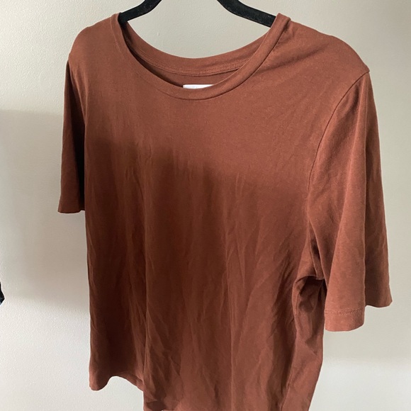 Oak + Fort brown shirt (womens size large) - Picture 3 of 5